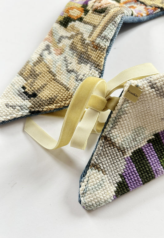 Upcycled detachable collar Simone