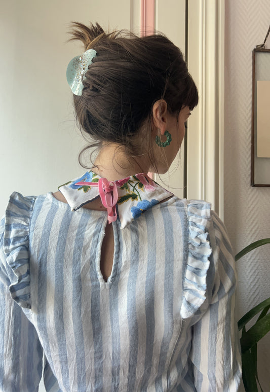 Upcycled detachable collar Simone