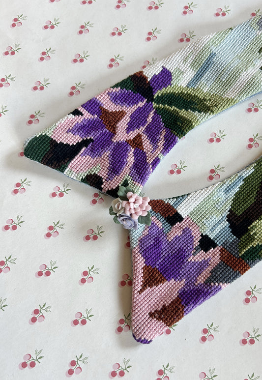 Upcycled detachable collar Simone