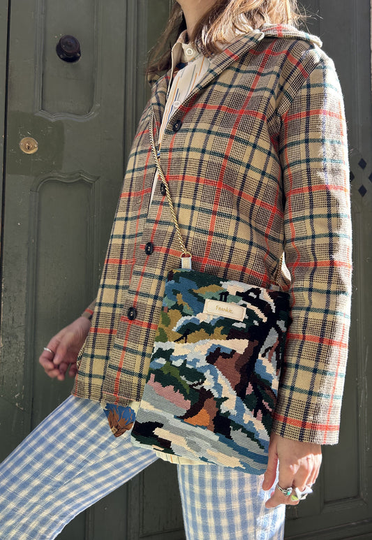 Upcycled chain bag Colette