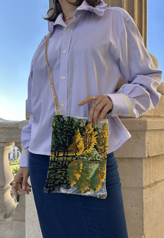 Upcycled chain bag Colette