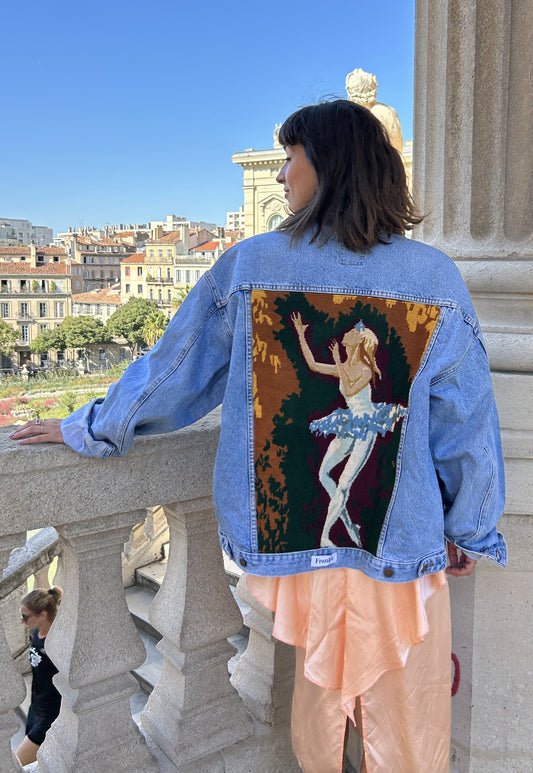 Upcycled jacket Etoile (XL)