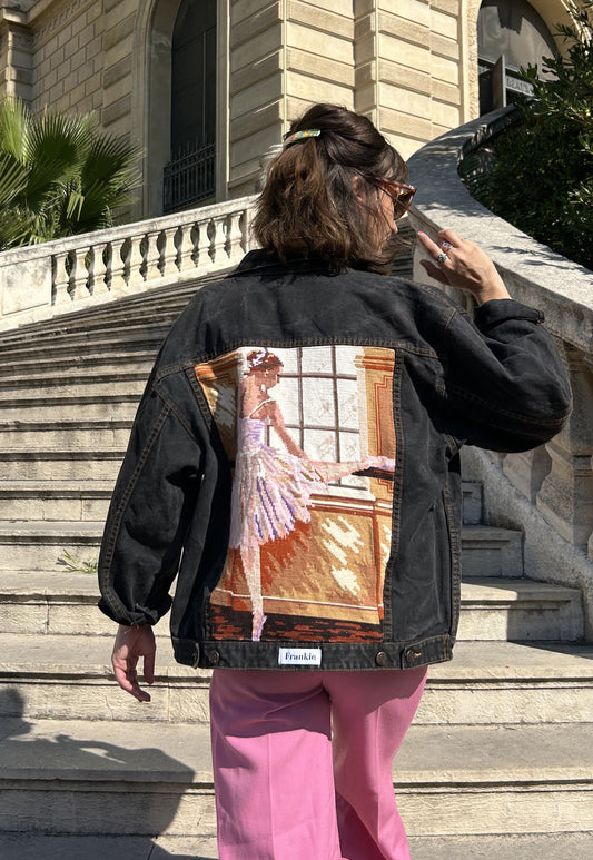 Upcycled jacket La Danseuse à la barre  (L)