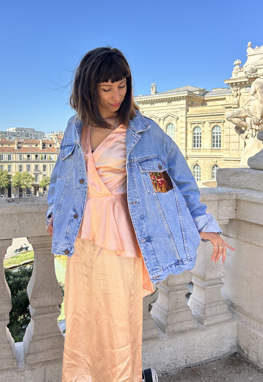 Upcycled jacket Etoile (XL)