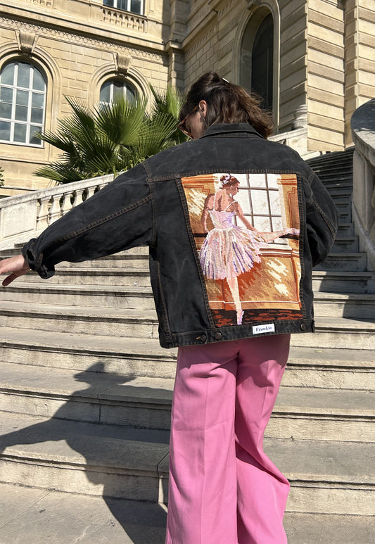 Upcycled jacket La Danseuse à la barre  (L)