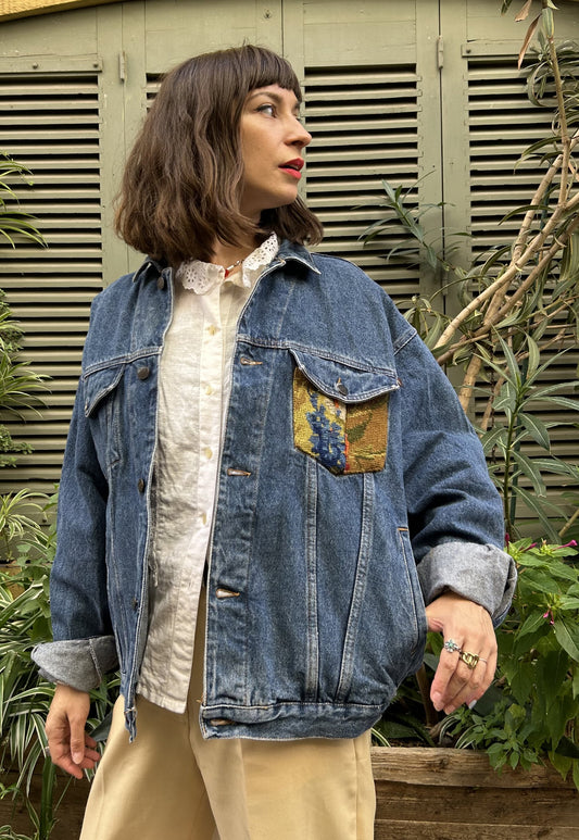 Frankie upcycled jacket Bouquet Autumn (L/ XL)