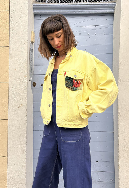 Frankie upcycled jacket Les Lilas (M/L)