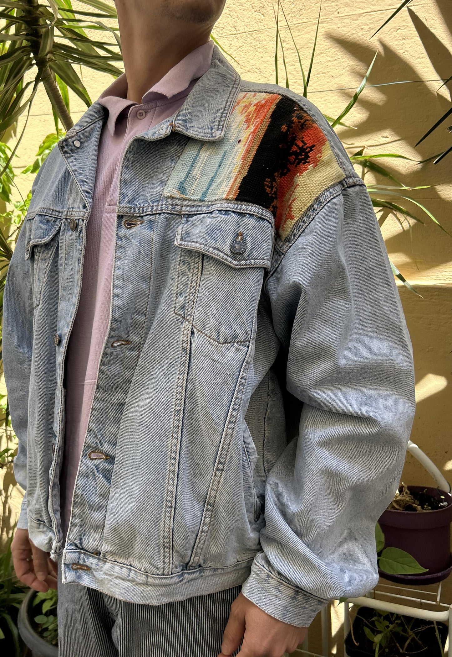 Upcycled jacket Tropical (L/XL)