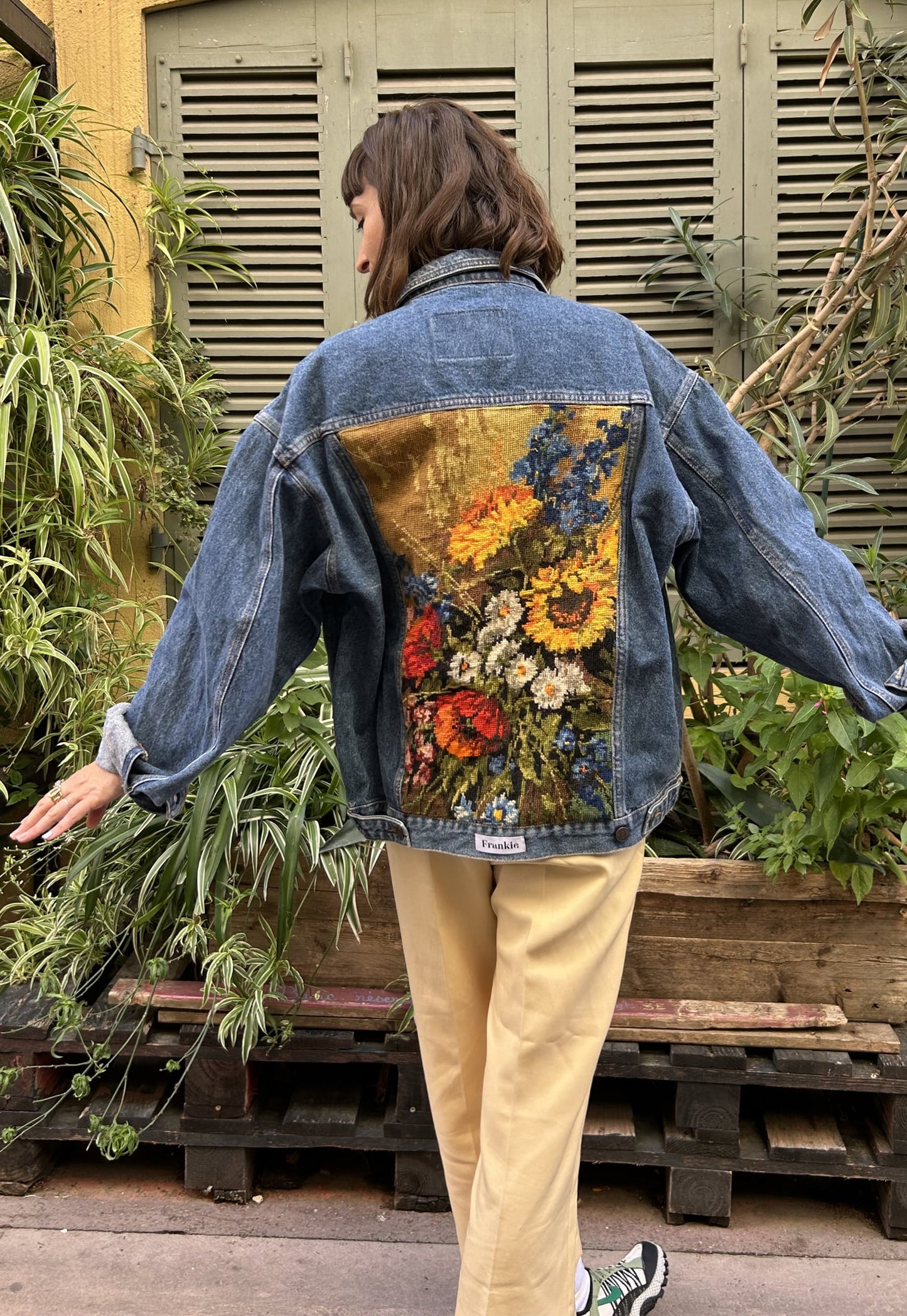 Frankie upcycled jacket Bouquet Autumn (L/ XL)