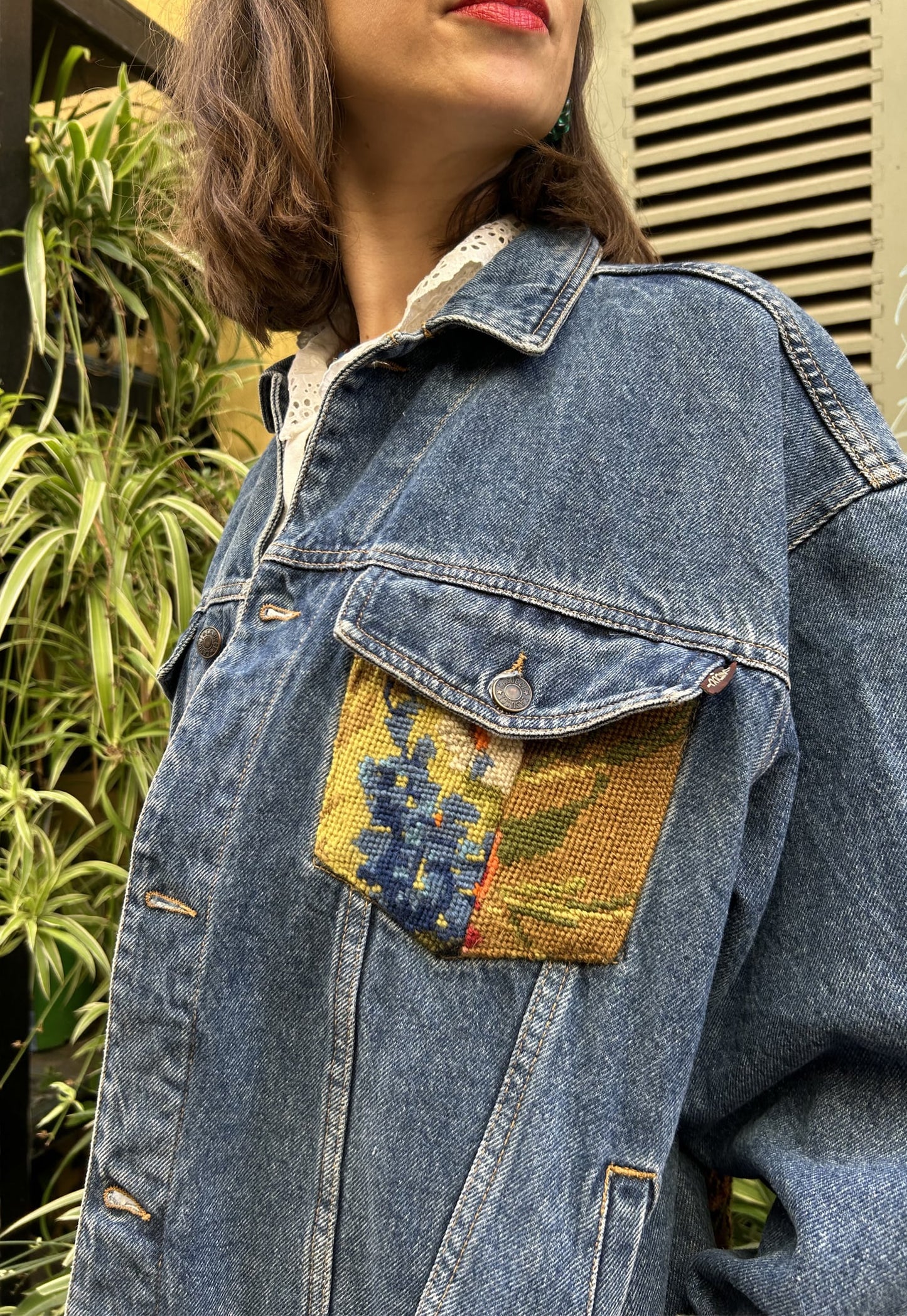 Frankie upcycled jacket Bouquet Autumn (L/ XL)