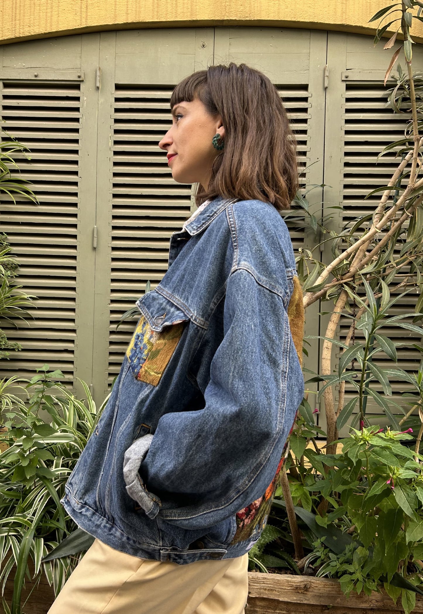 Frankie upcycled jacket Bouquet Autumn (L/ XL)