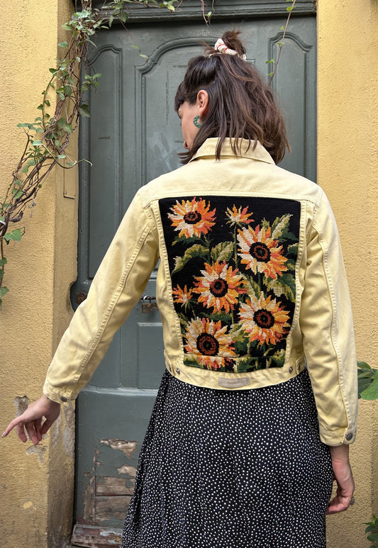 Frankie upcycled jacket Les Tournesols (XS)