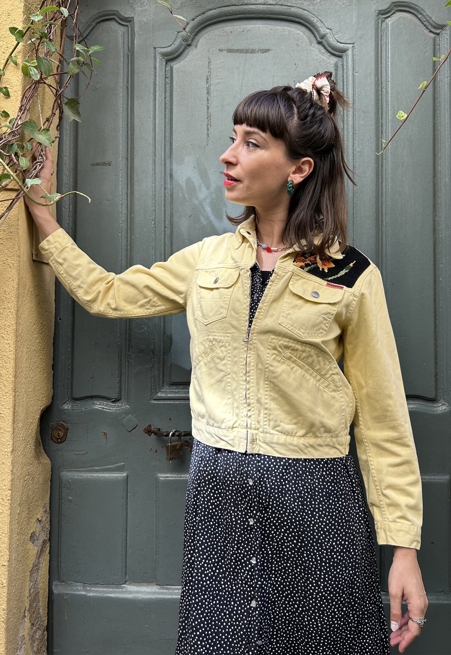 Frankie upcycled jacket Les Tournesols (XS)