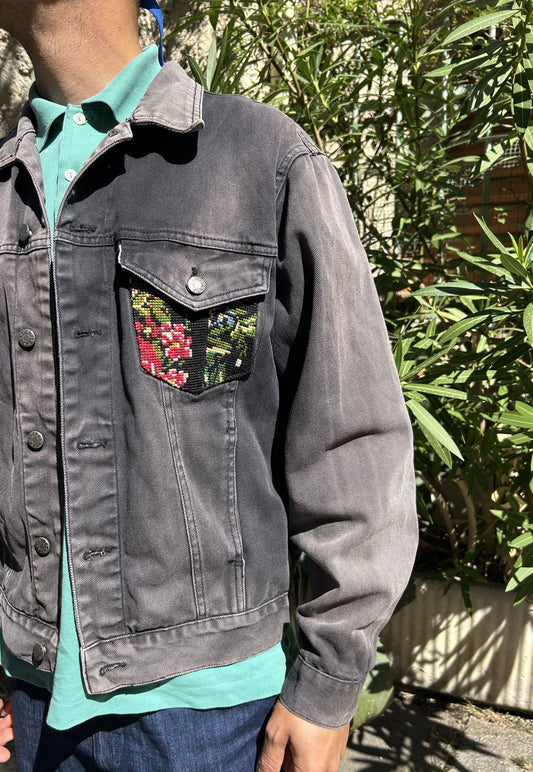 Frankie upcycled jacket Glorious Bouquet (L)