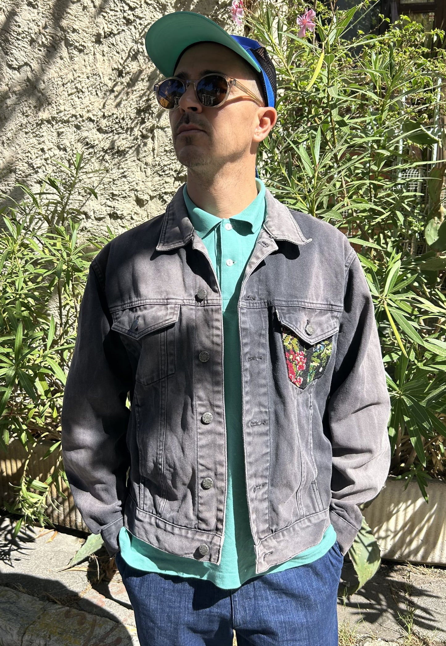 Frankie upcycled jacket Glorious Bouquet (L)