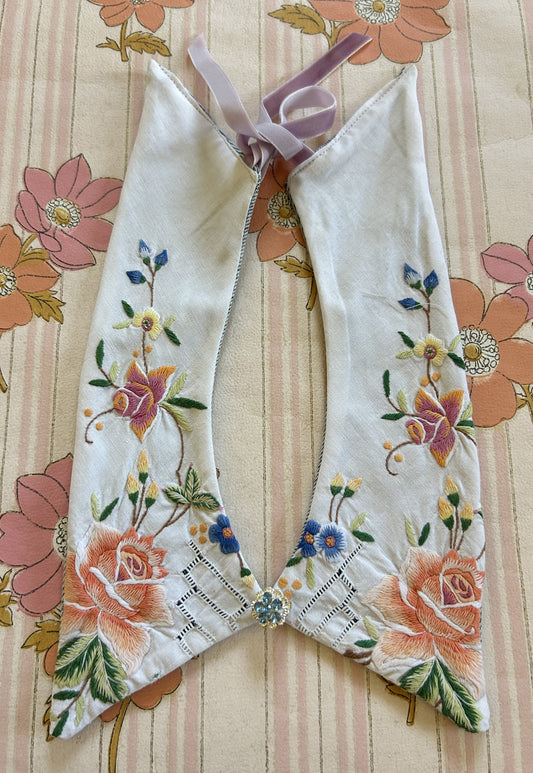 Upcycled detachable collar Simone