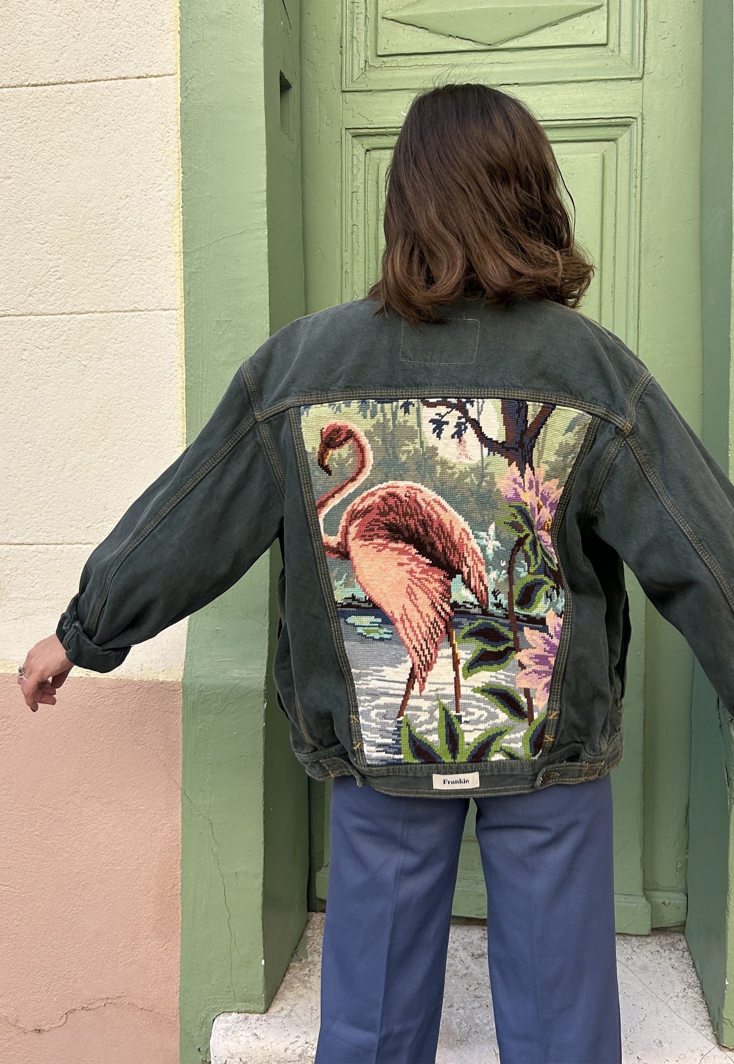 Upcycled jacket Lagoon (L)