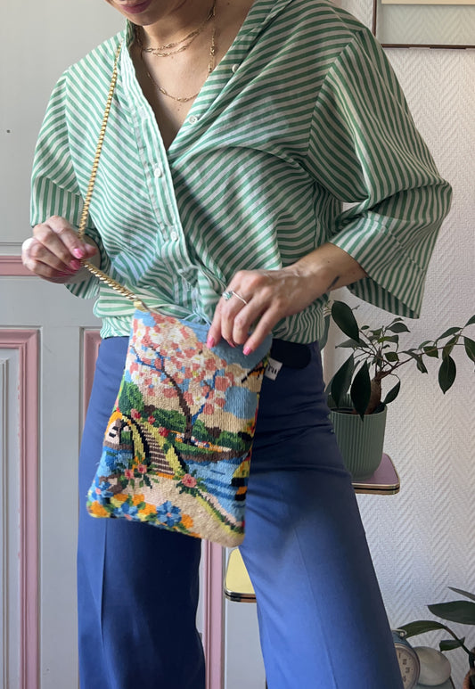 Upcycled chain bag Colette