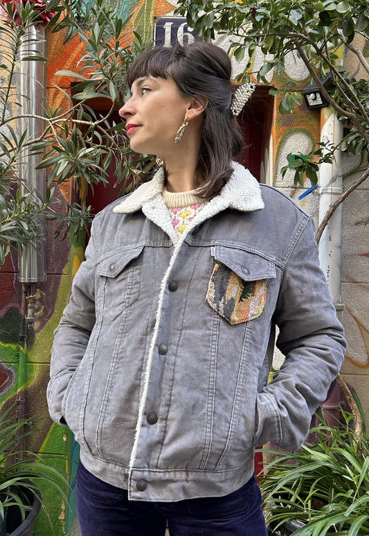 Upcycled jacket Sherpa Montagne (S)
