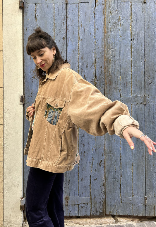 Upcycled jacket My Deer (L)