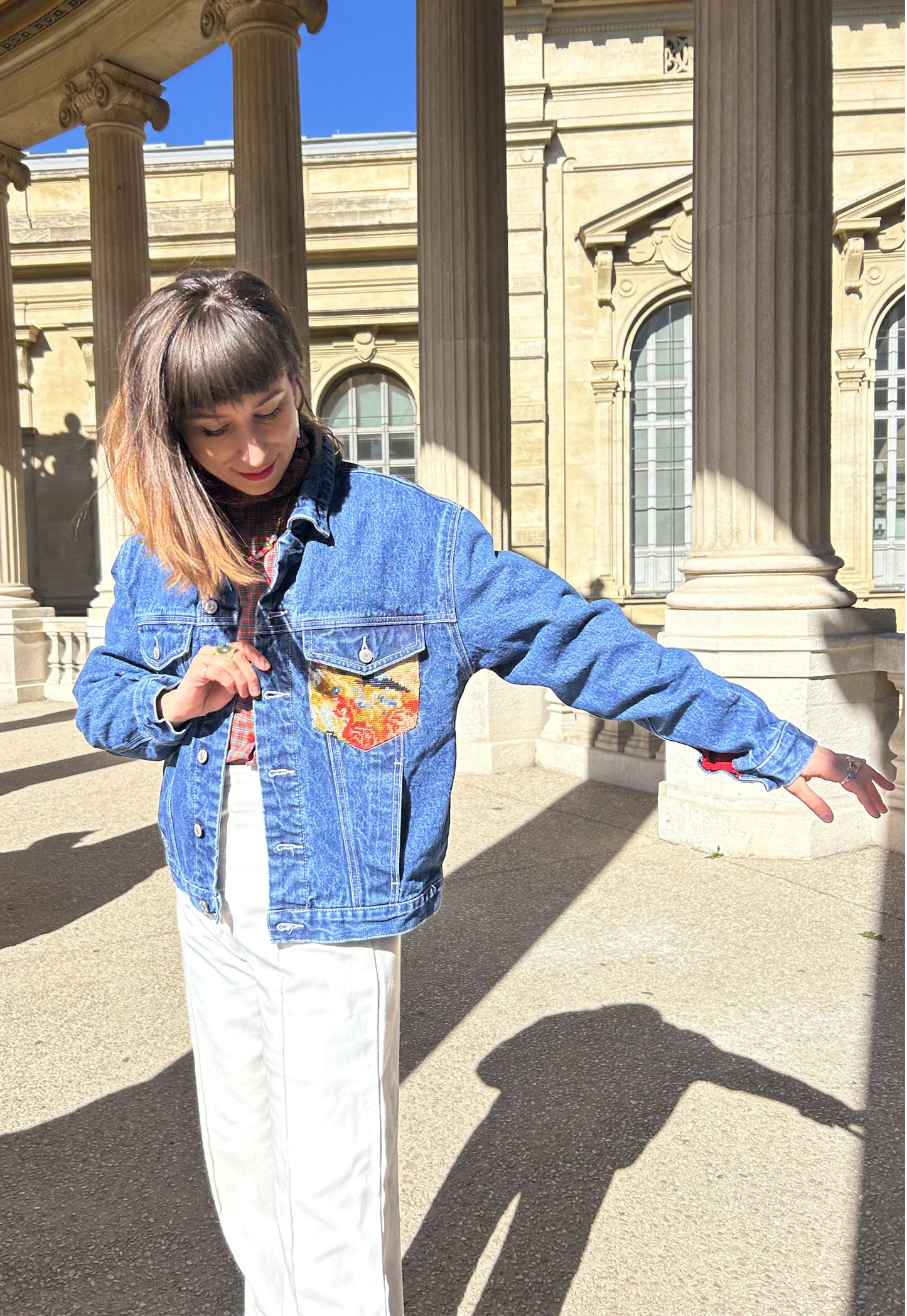 Frankie upcycled jacket Les Deux Soeurs (S/M)
