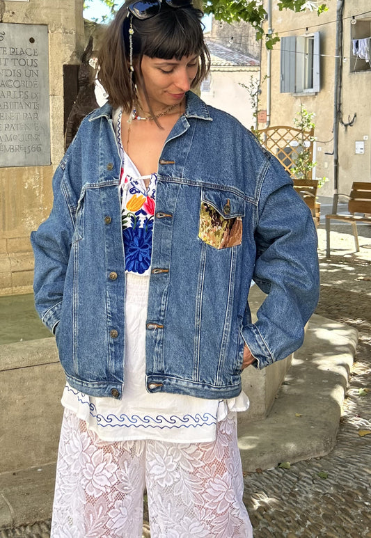 Upcycled jacket La Fontaine (L/XL)