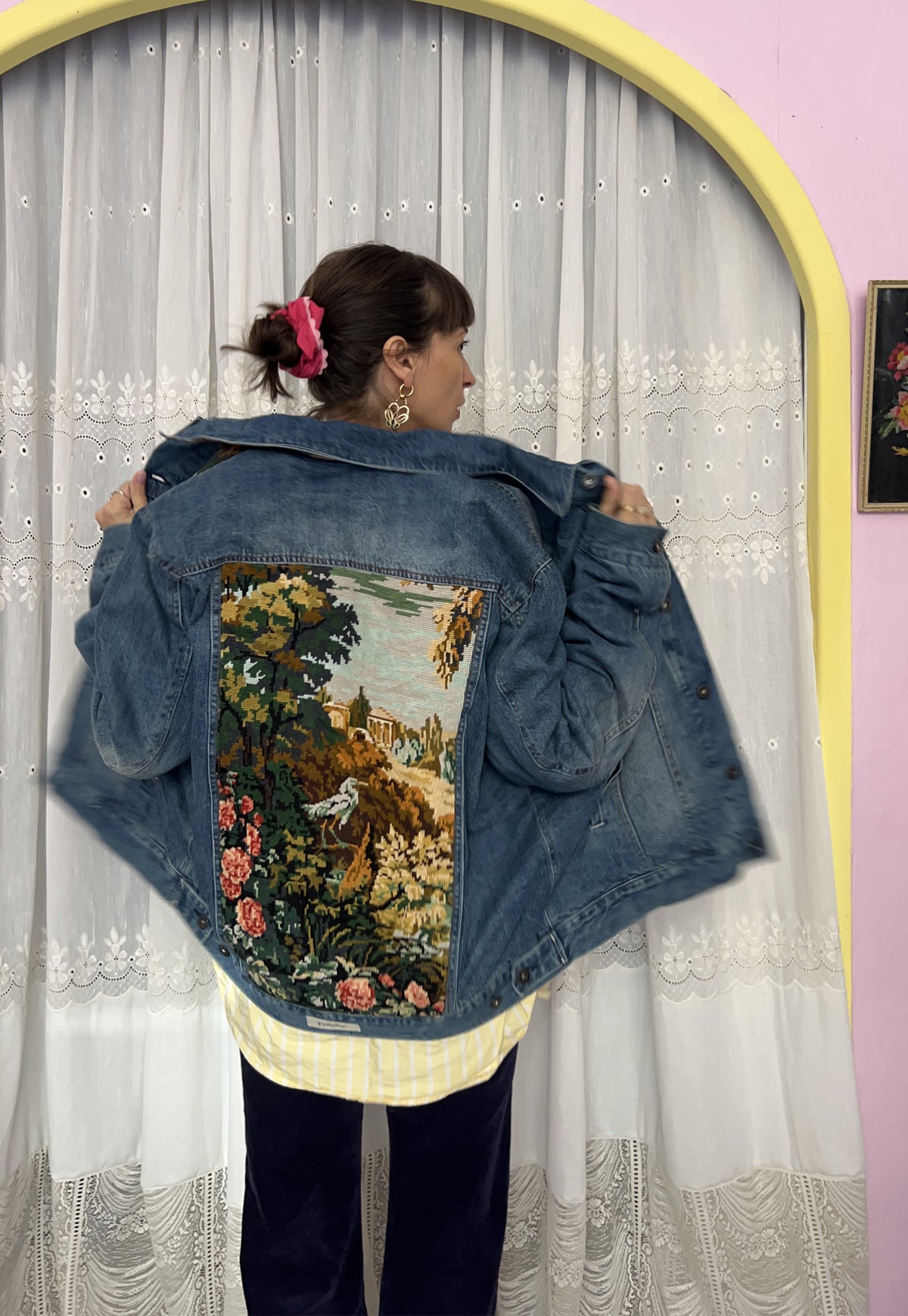Upcycled jacket Forest (L)