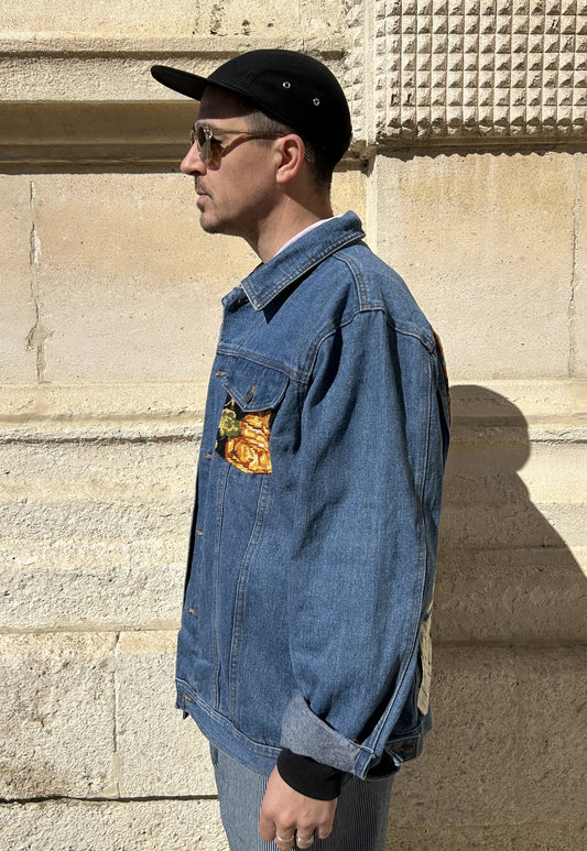 Upcycled jacket La Leçon de Piano (XL)