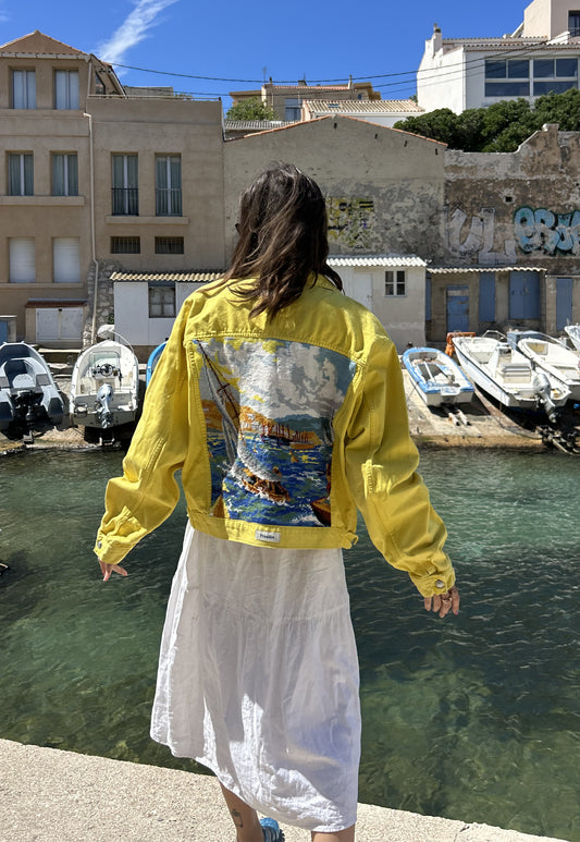 Upcycled jacket Voilier (L)
