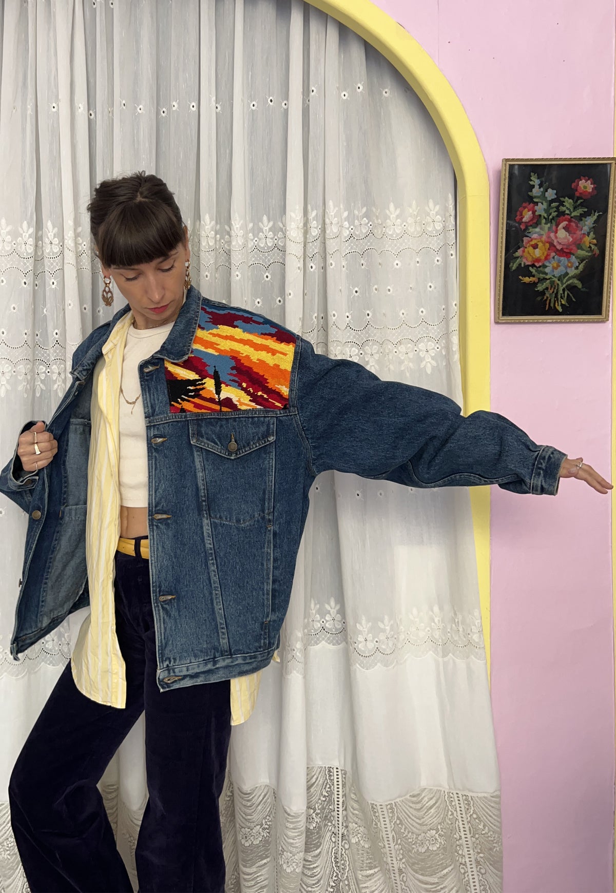 Upcycled jacket Wild Ducks (L/XL)
