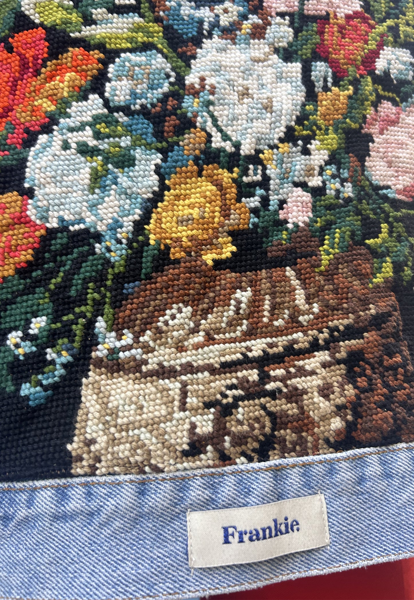 Upcycled jacket Majestic bouquet (XL)