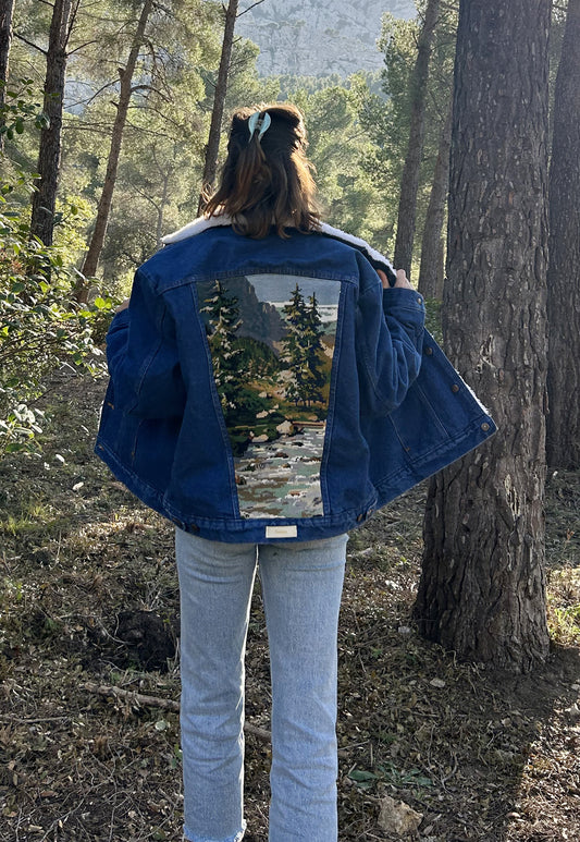 Upcycled jacket Sherpa Flow (L)