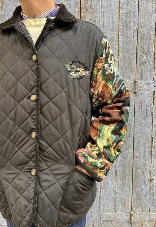Upcycled Quilted Jacket (L)