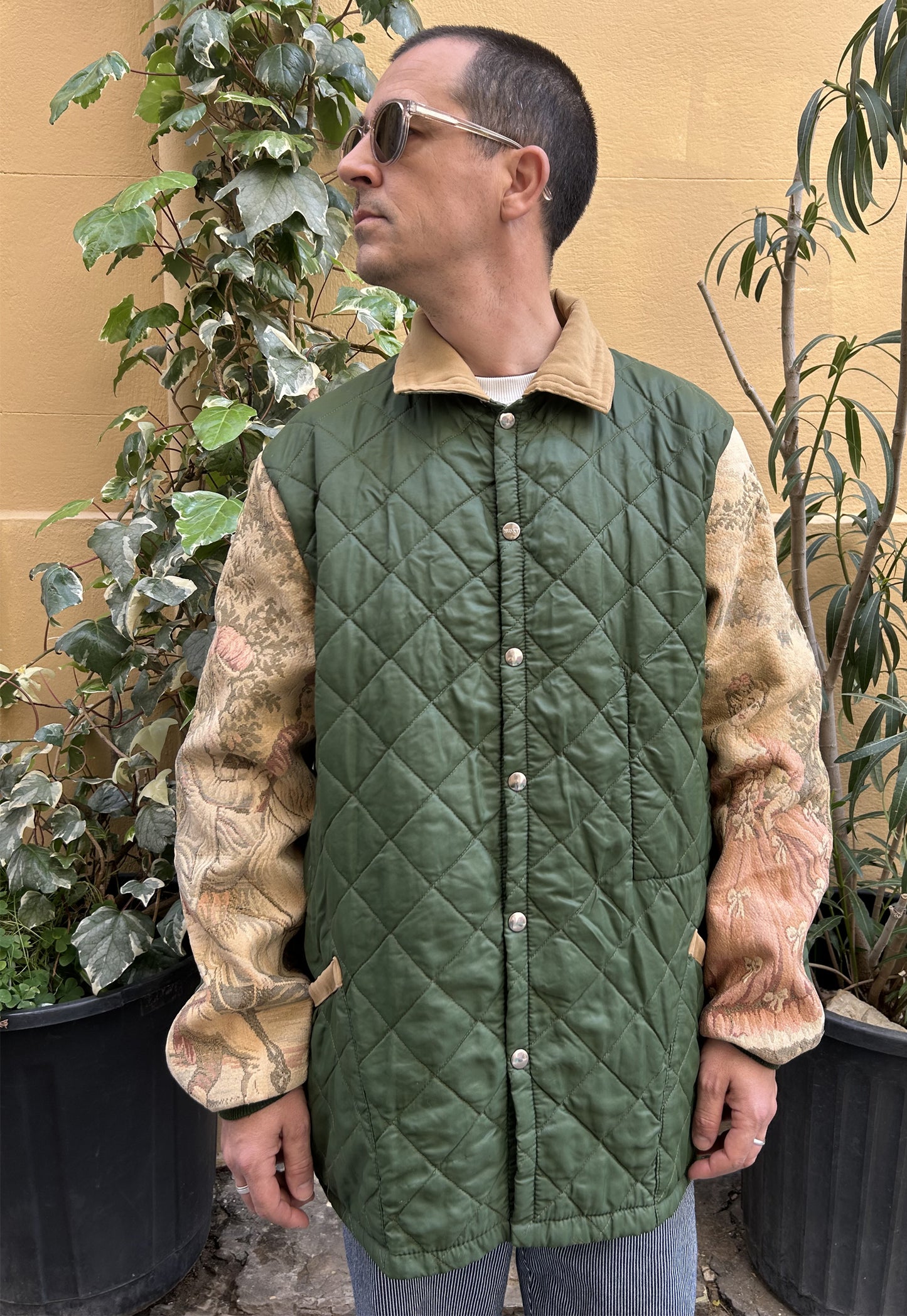 Upcycled Quilted Jacket (L)