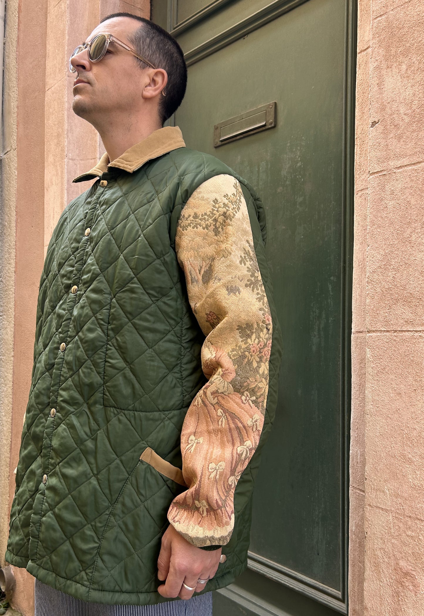 Upcycled Quilted Jacket (L)