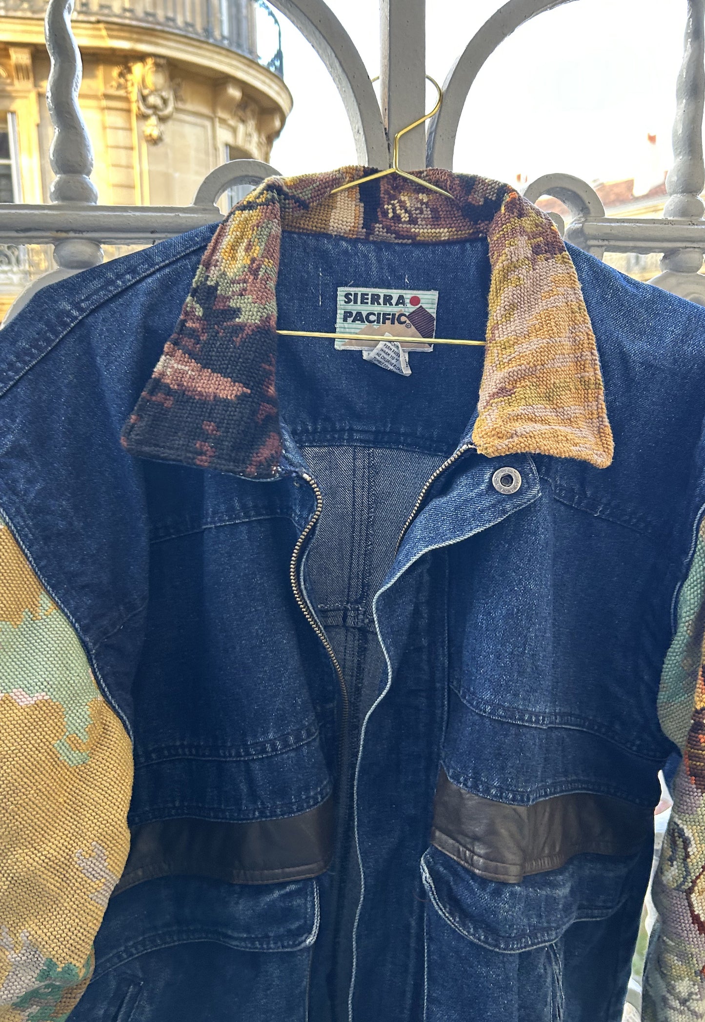 Upcycled denim jacket (XL)