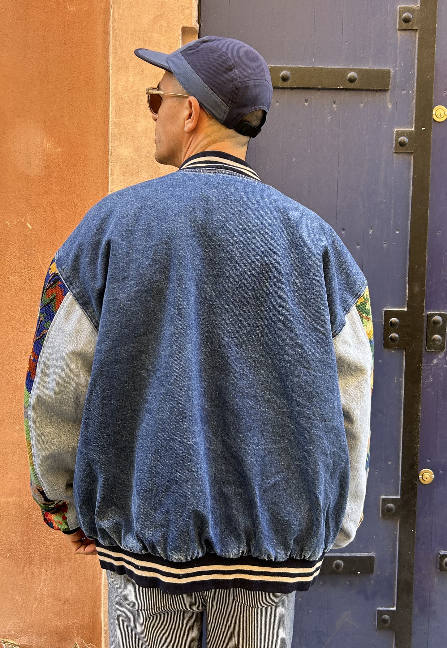 Upcycled Varsity Jacket Chasse à courre (L/XL)