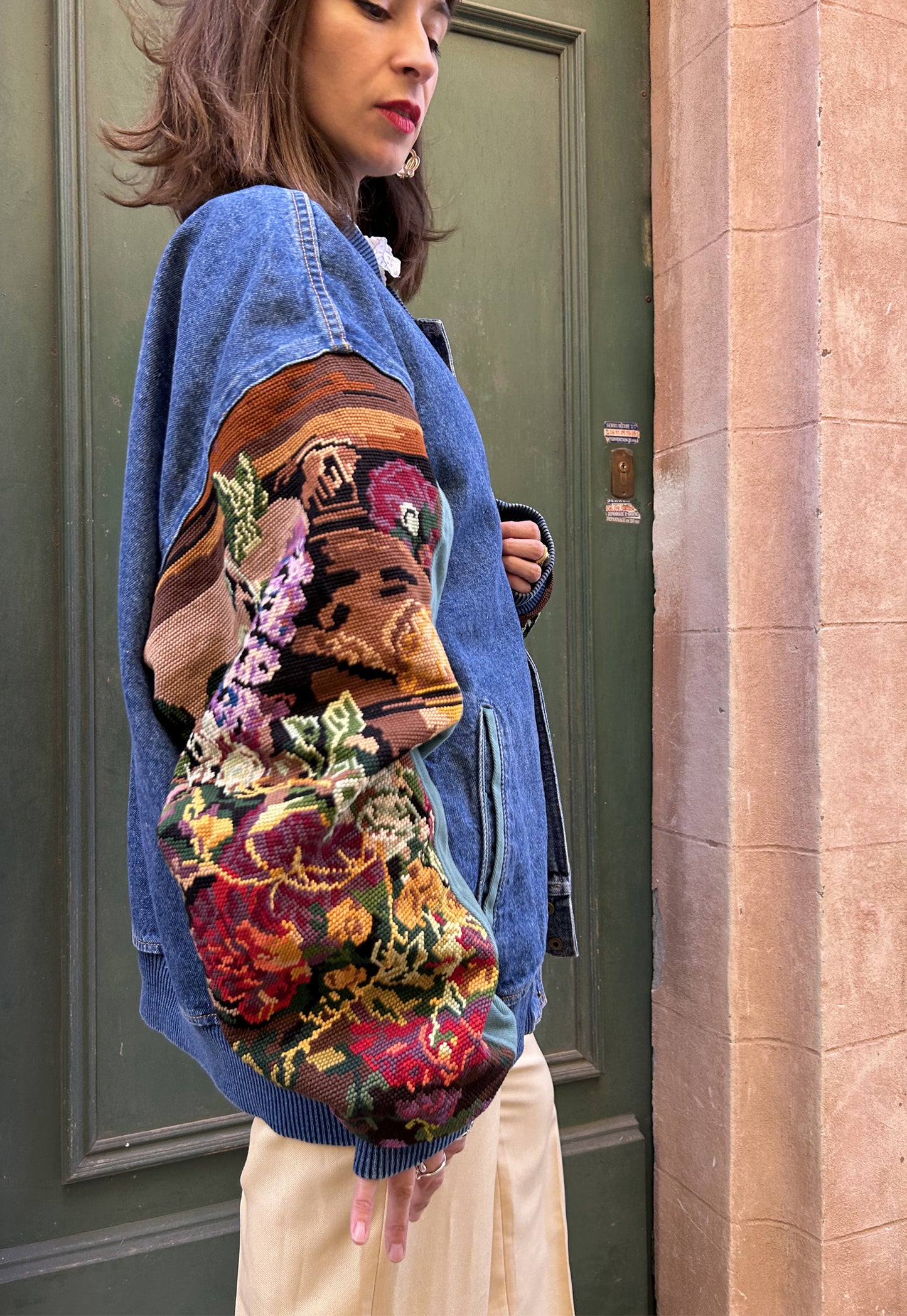 Upcycled Varsity Jacket Bouquet (XL/XXL)