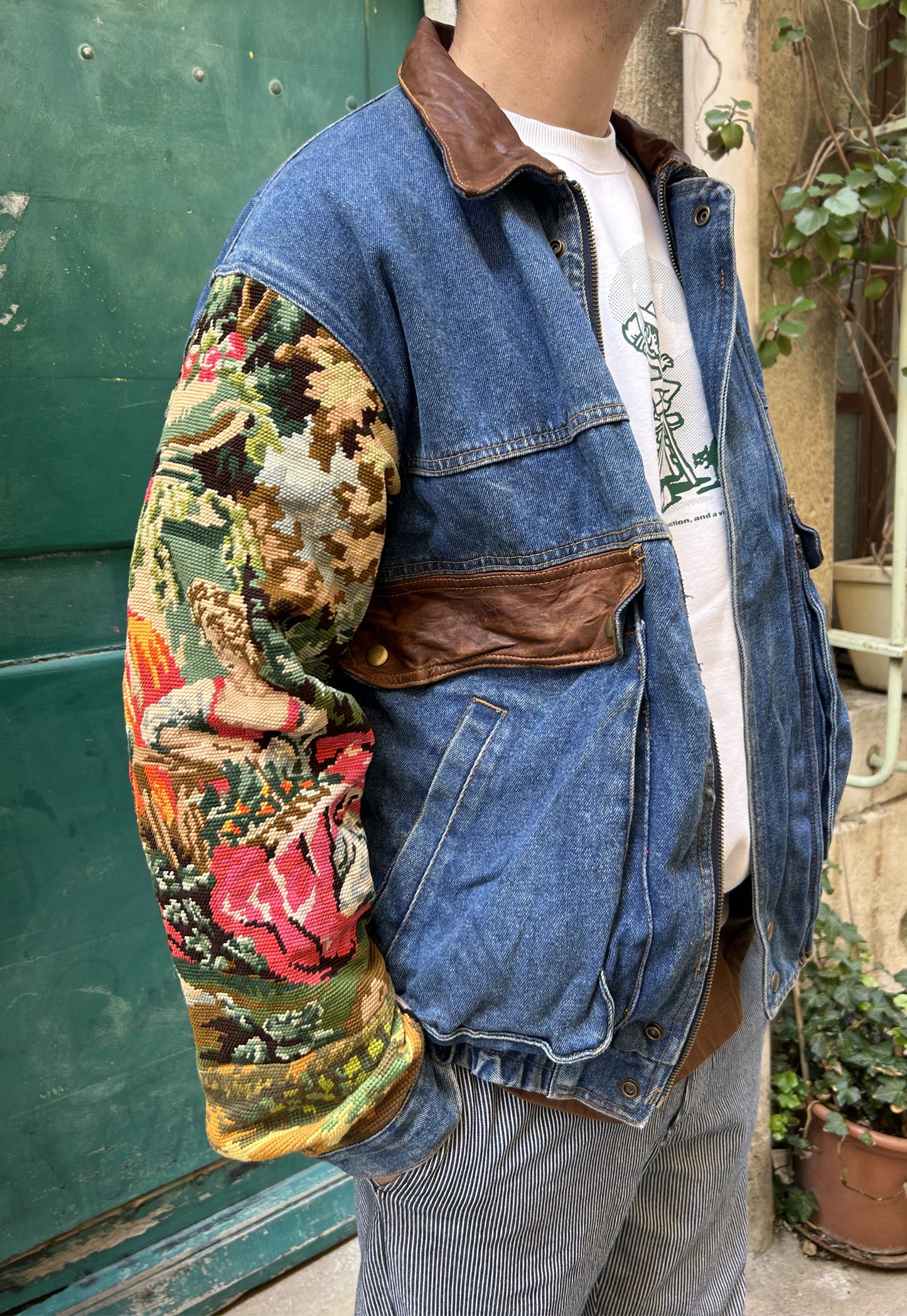 Upcycled Jacket Romance (L)