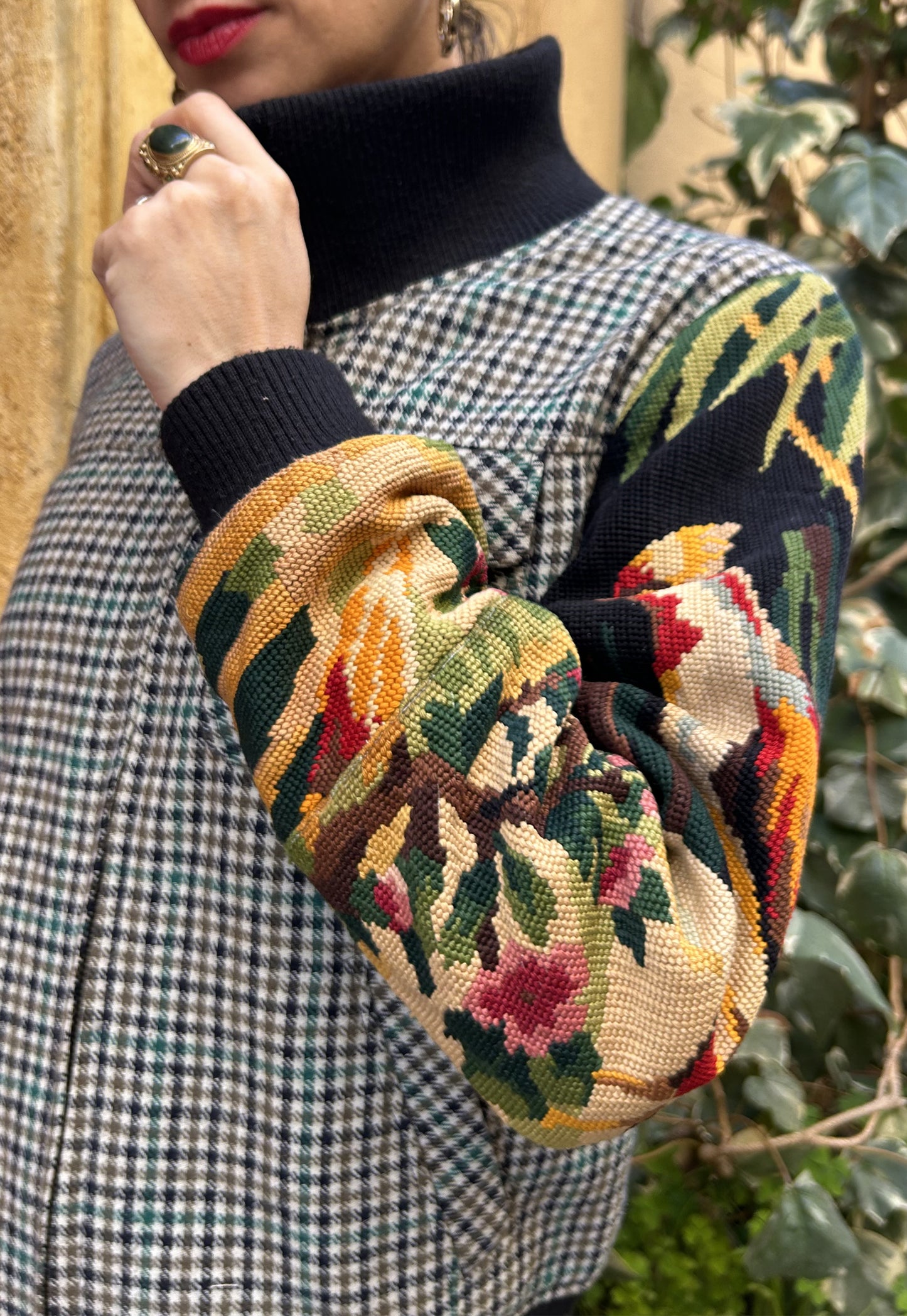 Upcycled Jacket Wild Birds (S)