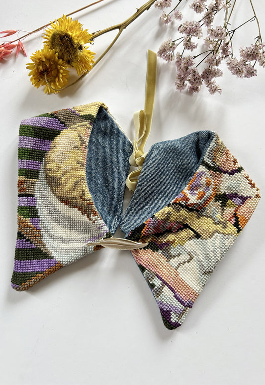 Upcycled detachable collar Simone