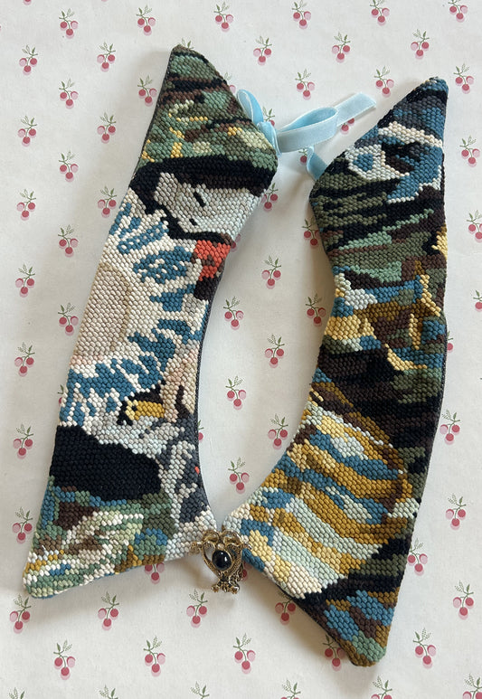 Upcycled detachable collar Simone