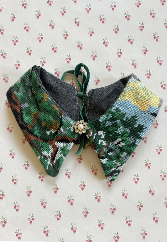 Upcycled detachable collar Simone