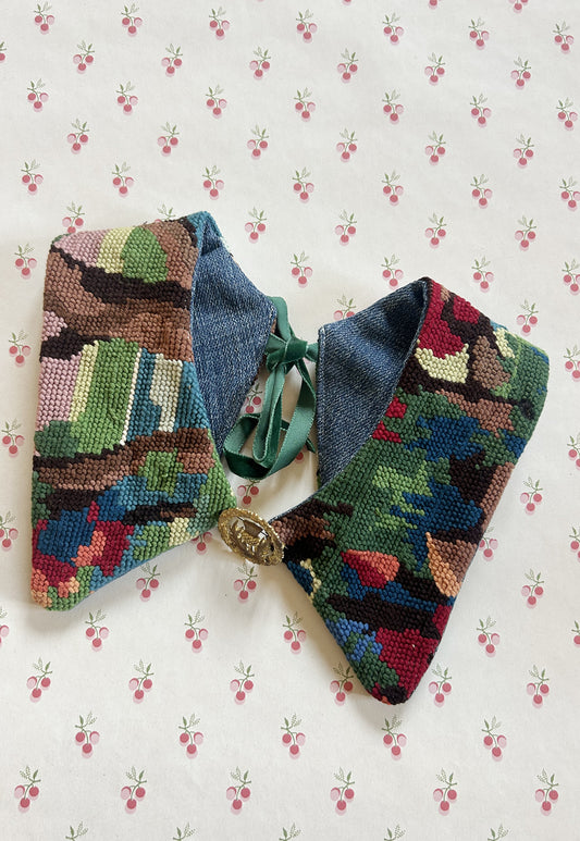 Upcycled detachable collar Simone