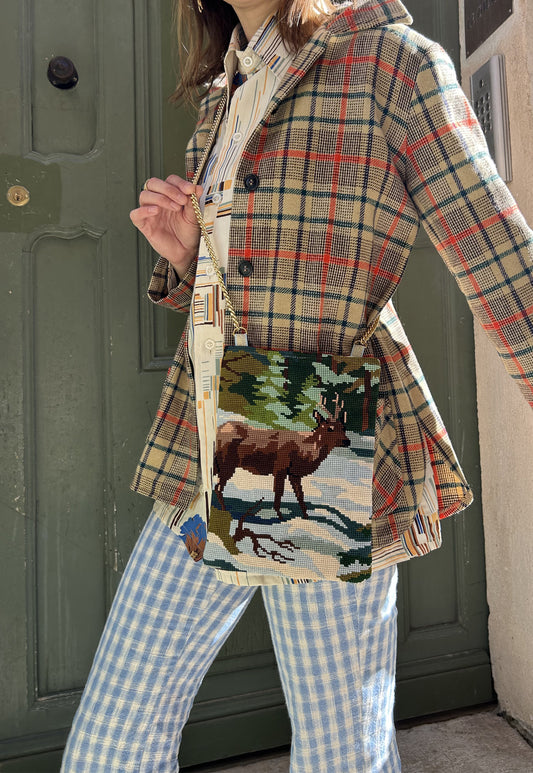 Upcycled chain bag Colette