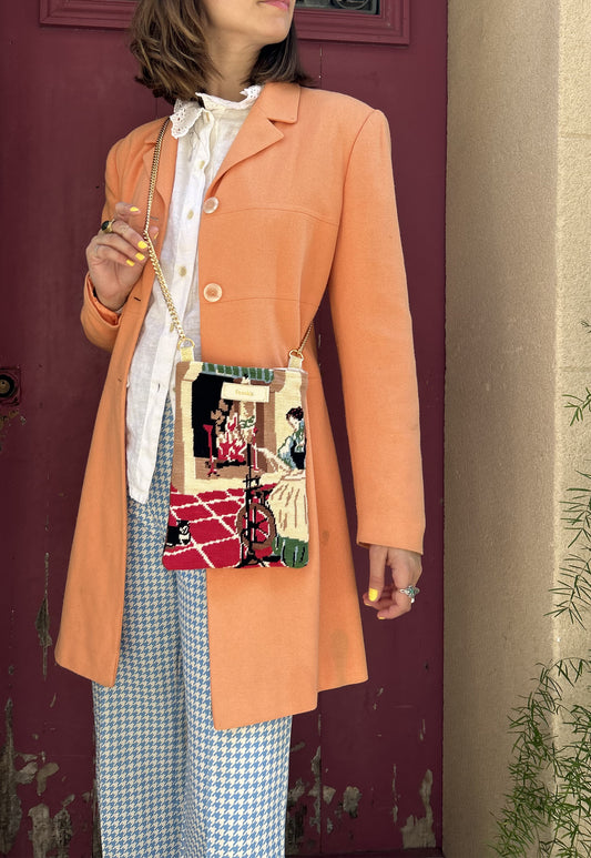 Upcycled chain bag Colette