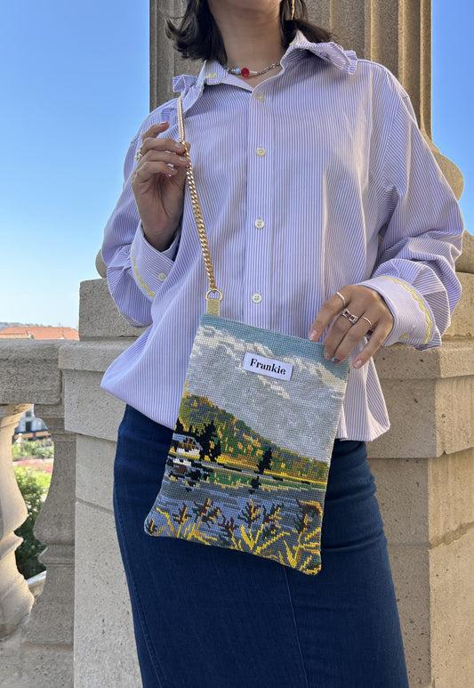 Upcycled chain bag Colette