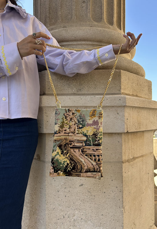Upcycled chain bag Colette