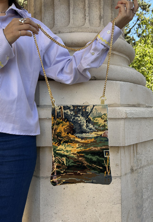 Upcycled chain bag Colette