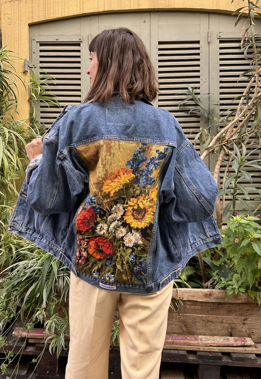 Frankie upcycled jacket Bouquet Autumn (L/ XL)
